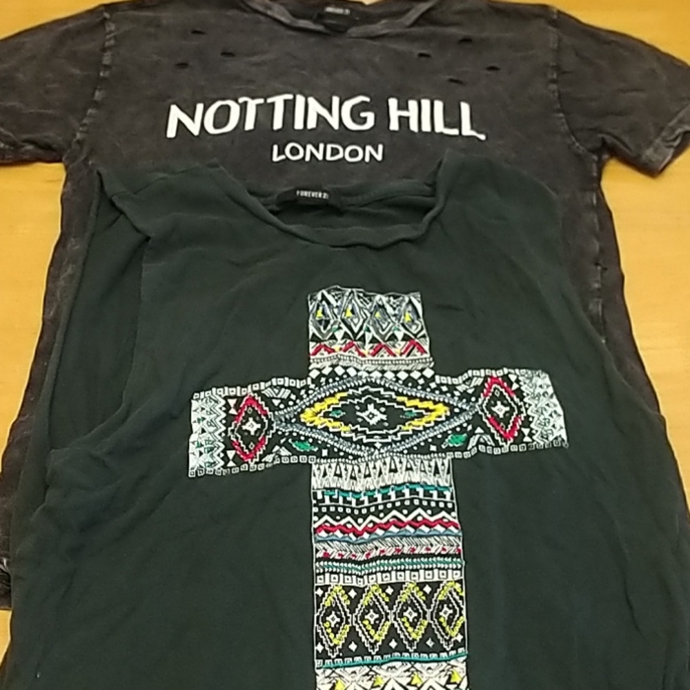 Two forever 21 tees